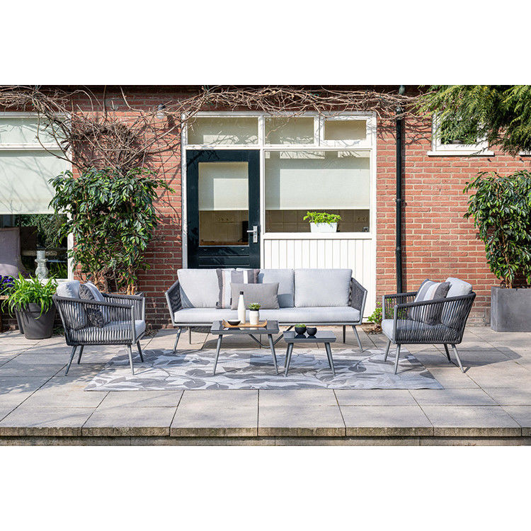 Aluminium raam Tuinmeubilair Lounge Set met koffietafel Grootte L60 x D60 x H39cm