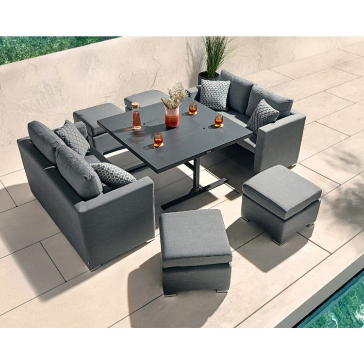 Modern Design Tuinmeubilair Sofa Set met open haard Tafel Tafel Grootte W126 x D126 x H71cm