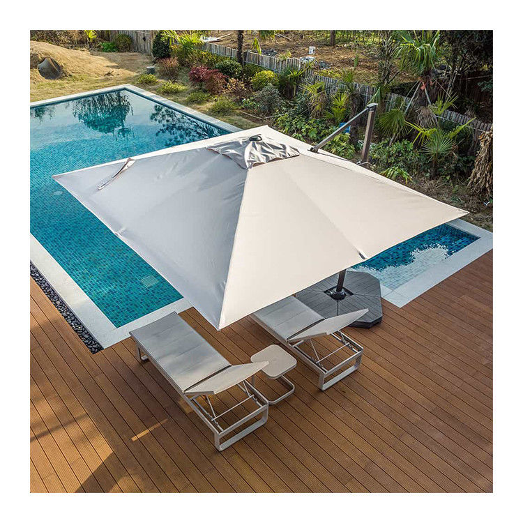 Moderne design stijl 1-tier Cantilever paraplu voor tuin zonneschaduw en bescherming