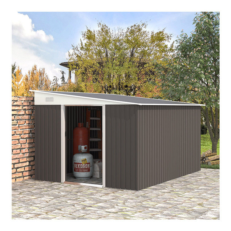11x9ft metalen buiten schuur huis opslag tuin gebouw schuur met poeder gecoate afwerking