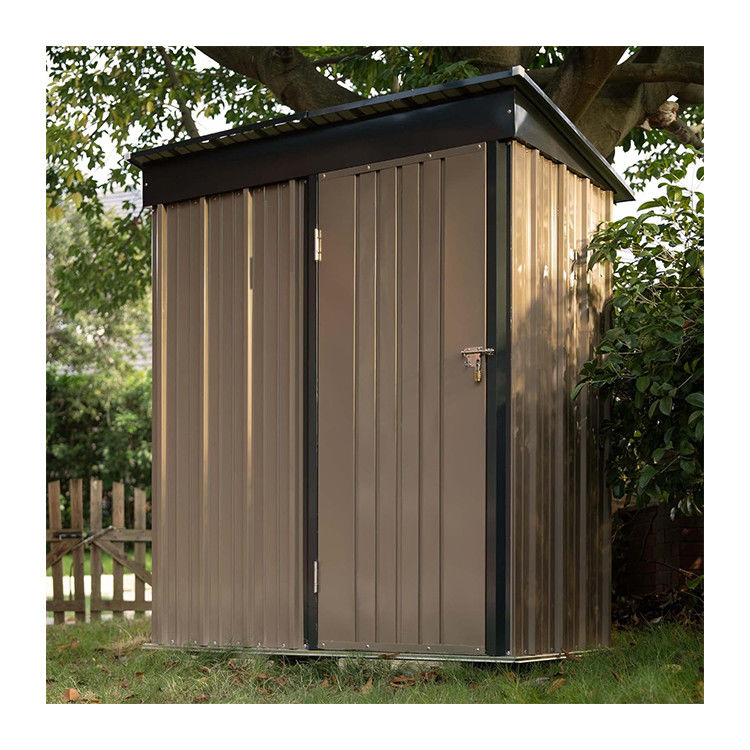AJUNION Modern Design 5x3ft Metalen Tuin Schuur Eenvoudig sluitbare deuren 61,2" Deuren Hoogte