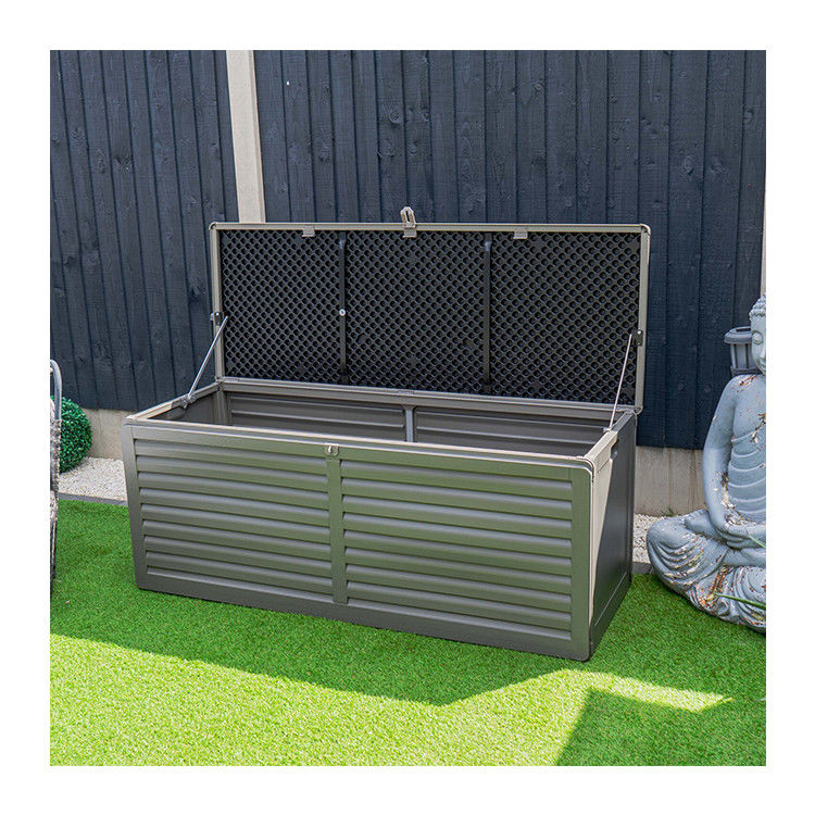 Polypropyleen buitentuin opslagdoos voor zwembad patio AJUNION 390L 103 Gallons