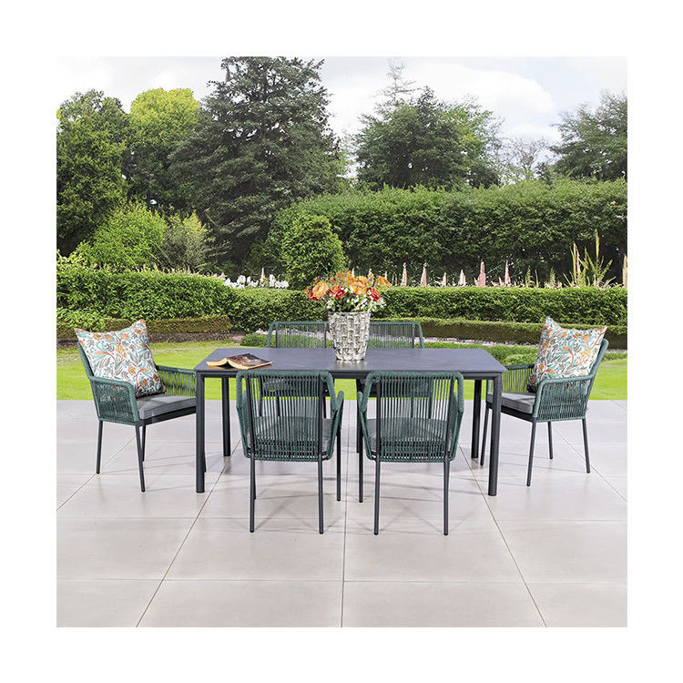 Restaurantenmeubels voor 6 personen AJUNION Moderne luxe buitentafel en stoelen