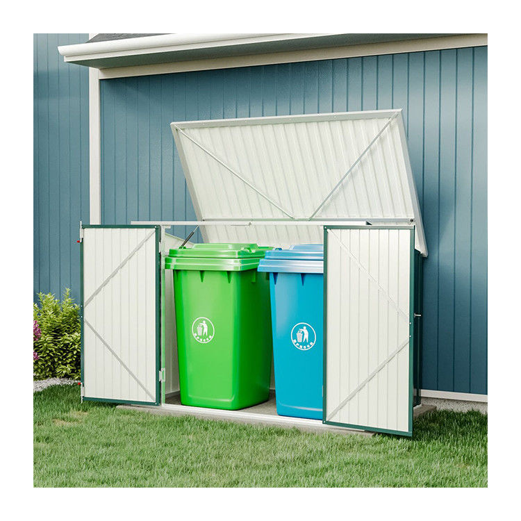 Gegalvaniseerde stalen kofferbak opslagruimte met sluitbare deuren Rootproof metalen type staal