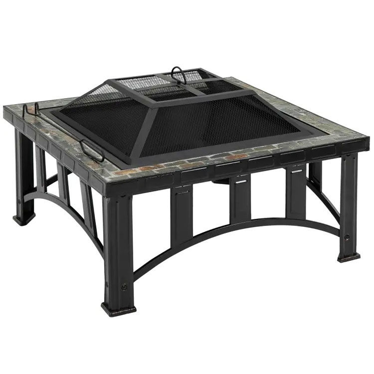 Achtertuin Patio Tuin Vuur Camping Vuurput met ijs emmer en houtskool BBQ Grill