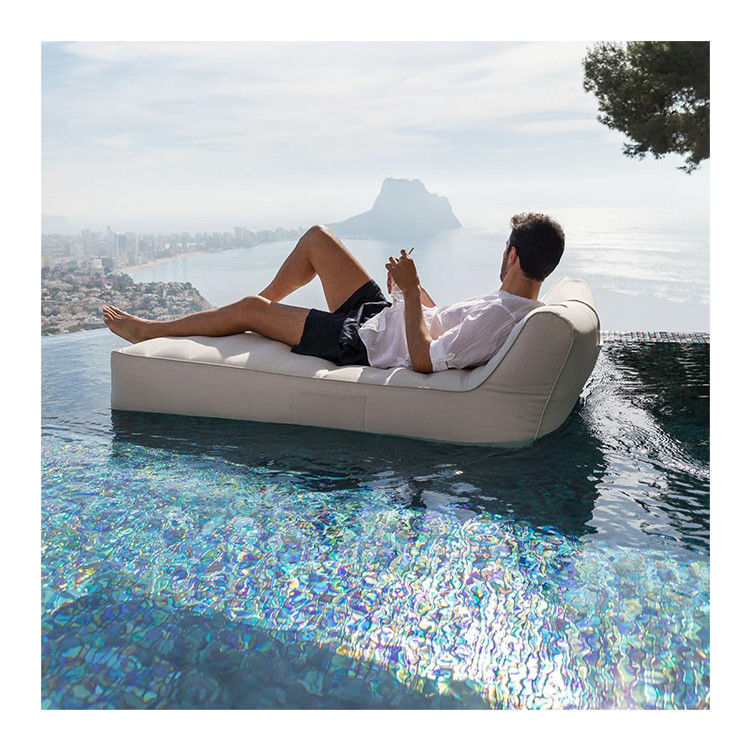 Buiten zwembad ligstoel met waterbed bonen zak bank luchtbed 160cm L x 90cm W Duurzaam