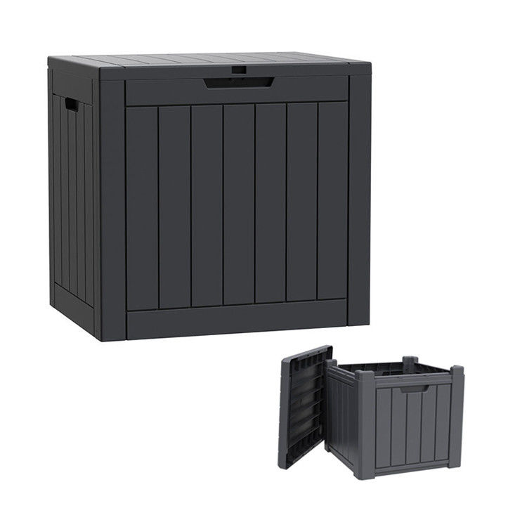 118L Custom Logo Multifunctionele waterdichte plastic hars gereedschapsopslag voor buiten voor kamperen en patio