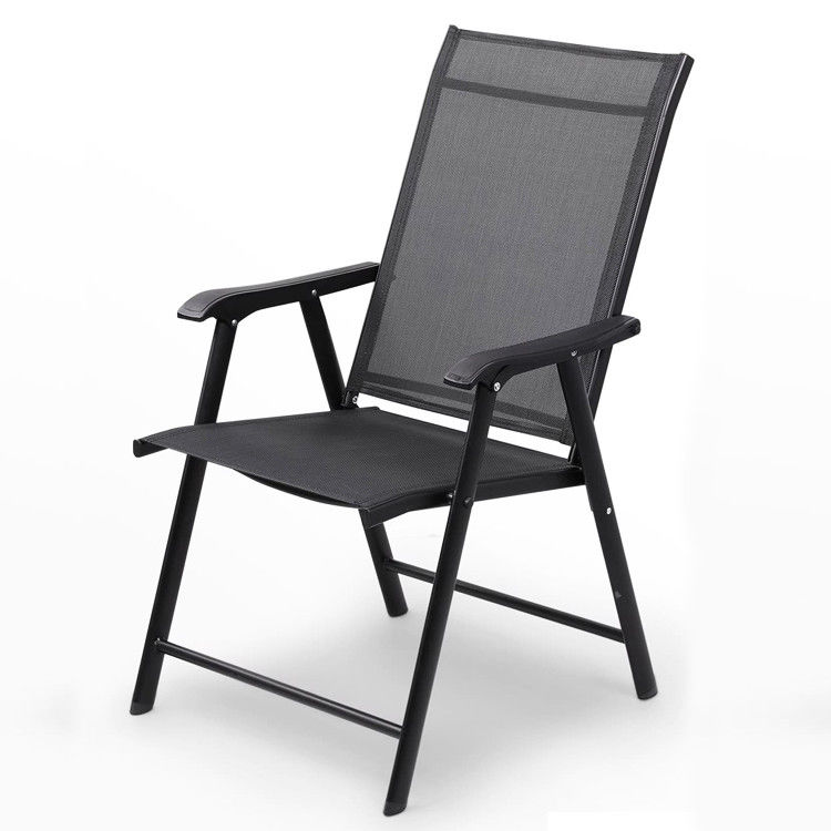 Buitencafé Tuin Balkon Patio Strand Metalen ijzeren opvouwbare fauteuil met postpakket