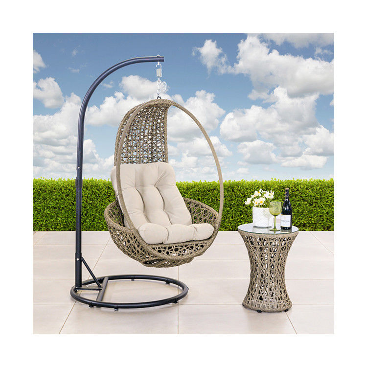 Moderne designstijl AJUNION Patio Swing WickerRattan Hangende stoel voor buitenmeubelen