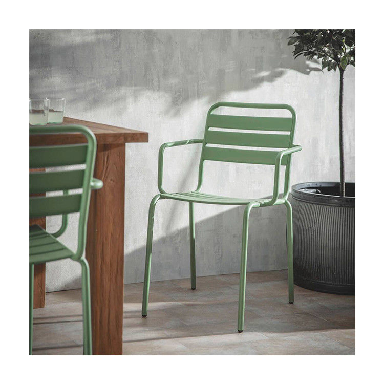 Modern Design AJUNION Metalen stalen tuinstoelen in H85 x W52 x D47cm Grootte
