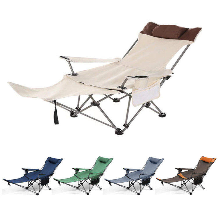 Outdoor Camping Draagbare opvouwbare strandstoel met armsteun en verwijderbaar armsteunontwerp