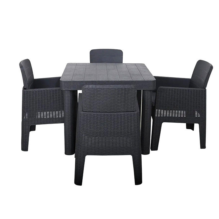 Logo Geen of aangepast logo Nordic Outdoor Stackable Plastic Eettafel en Stoel Set