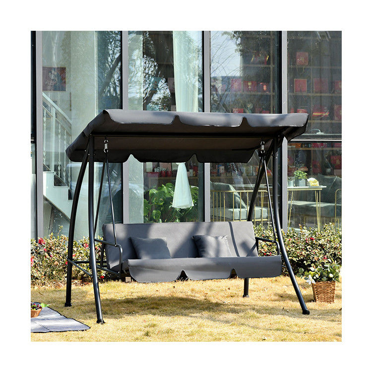 Verbeter uw patio met AJUNION 3 zitplaatsen tuin swing hammock stoel 30kg gewichtslimiet