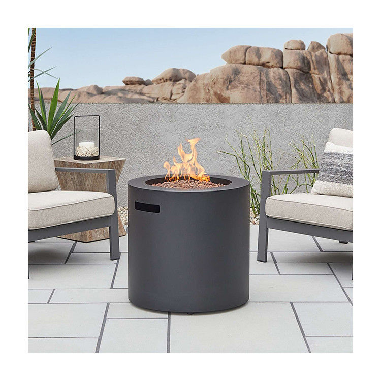 24&quot;L x 24&quot;W x 23.5&quot;H AJUNION Ronde stalen propaan gas vuurput voor buiten rookloos