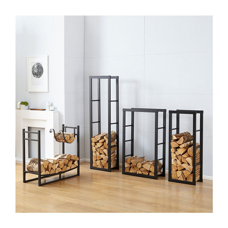 Stevig stalen houtopslagrek voor binnen- en buitenruimte Groot formaat W40x D25 x H150cm