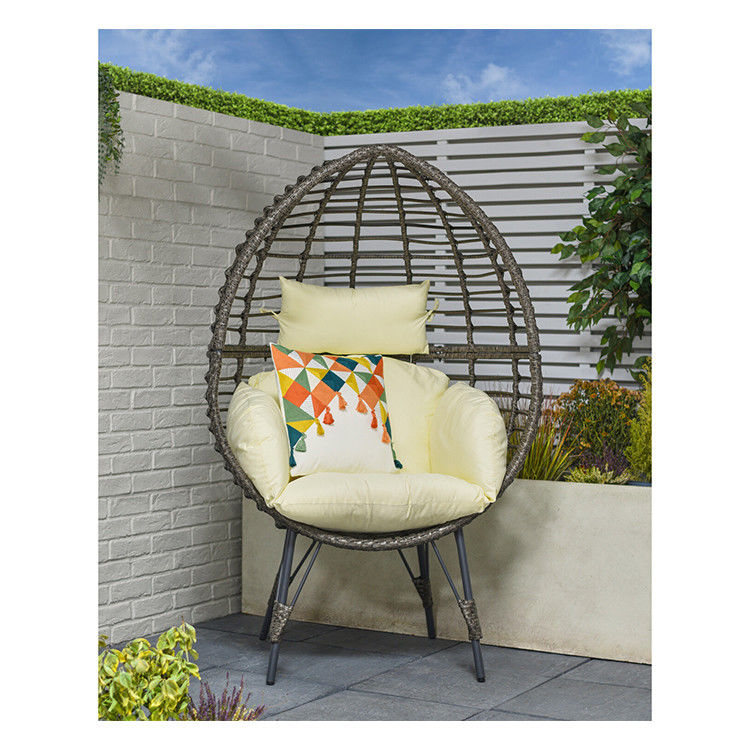 Outdoor PE Rattan Egg Chair met kussen Geniet van uw buitenruimte in comfort