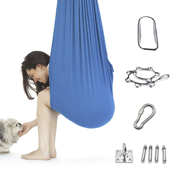 Y Mail Packing Home Outdoor Draagbaar Opvouwbaar Kinderen Kinderen Therapie Sensorisch Aerial Yoga Swing Hamocks