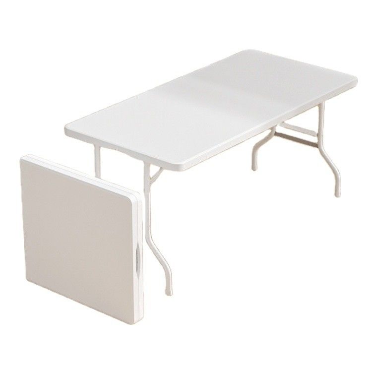 Moderne ontwerp Stock size Draagbare plastic wit vouwbanketafel voor picknickfeest