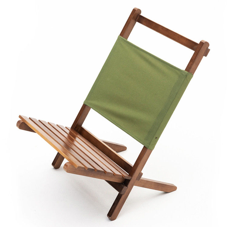 Postverpakking en buitenkampertuin Stapelbare opvouwbare beuk Houten picknickstrandstoel