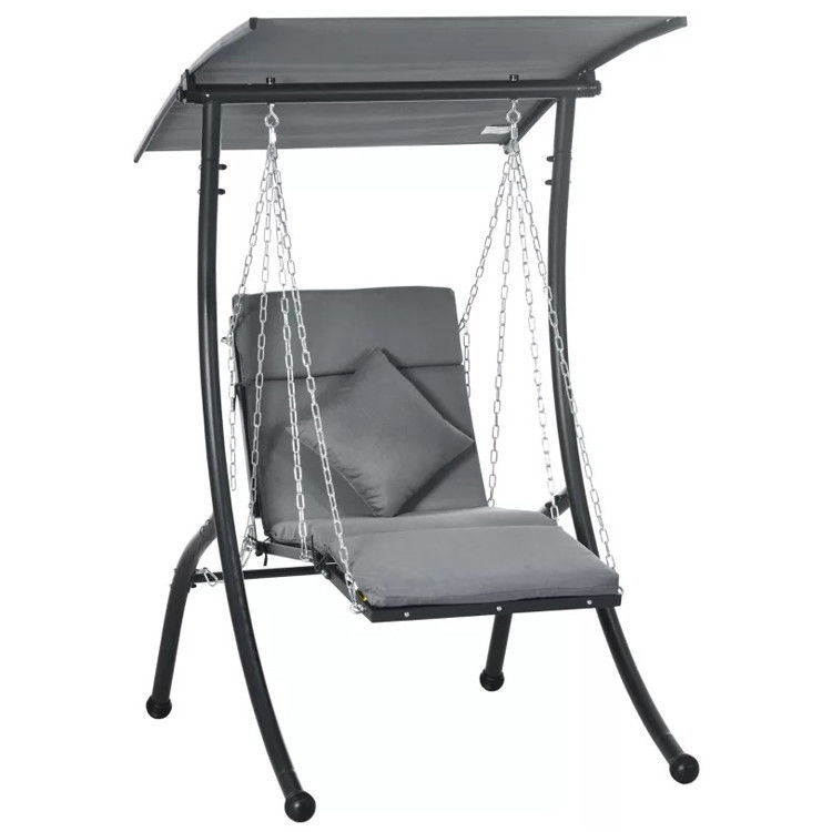 Custom Logo Single Hanging Swing Chair voor buitenvrije tijd op het strand patio en achtertuin