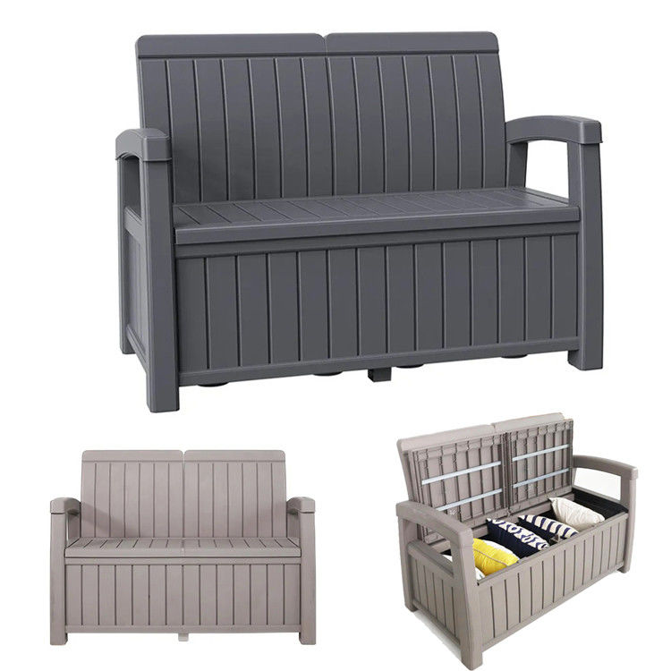 Plastic opslag arm bank stoel stoel voor buiten patio tuin balkon park strand zwembad
